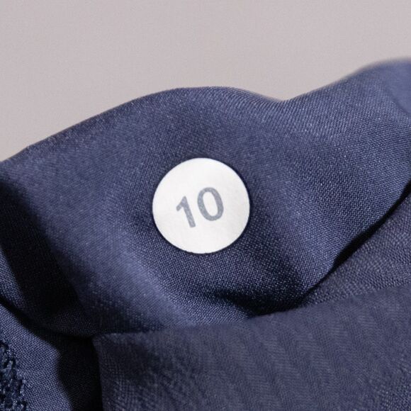 Lululemon Dance Studio Mid Rise Pants Women's 10 Blue Drawstring Lightweight 26" - Picture 4 of 6